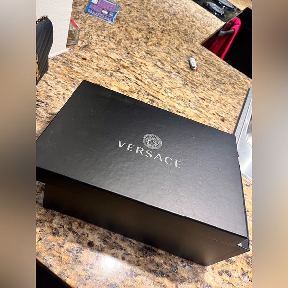 Red Versace Slides - Picture 3 of 5